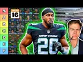 Top 40 Running Back Rankings Tiers - Week 16 Fantasy Football