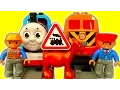 LEGO DUPLO Trains Vs Thomas The Tank Fake DUPLO Toy Train Fun Crashes
