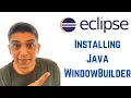 Installing Java WindowBuilder Gui Designer Plugin on Eclipse