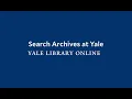 Download Lagu Search Archives at Yale