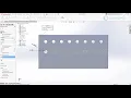 SOLIDWORKS Fundamentals Part 3 Equation Driven Linear Patterns