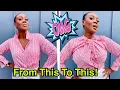 Download Lagu 🙌🏾 VIRAL FASHION HACK : NEW FAVORITE WAY TO STYLE BUTTON UP BLOUSES!  👀 👚 💕