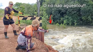 RIO ARAGUAIA NÃO AGUENTA E ROMPE!! MUITA CASA EM BAIXO DE ÁGUA. pescaria.