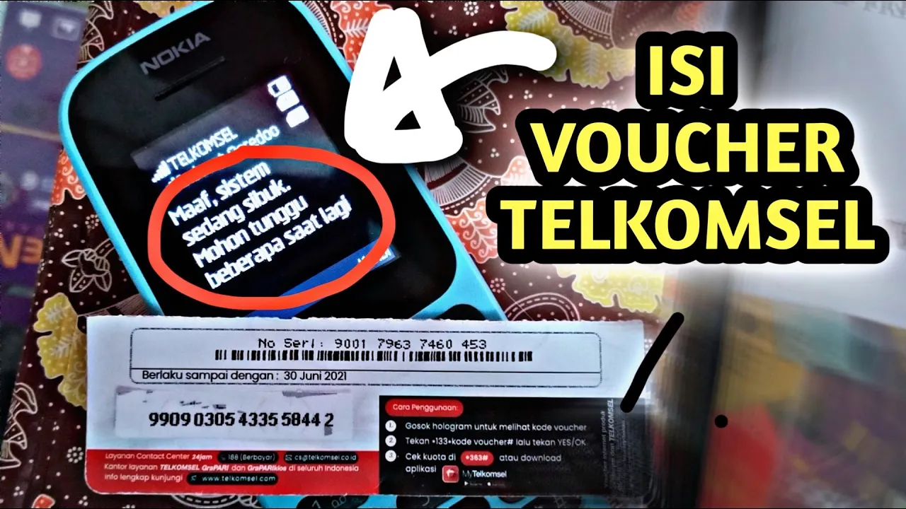 Cara isi voucher telkomsel