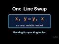 Introduction to CS 9 5 Tuple Unpacking One-Line Swaps and Many Returns