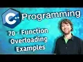 C Programming Tutorial 70 - Function Overloading Examples