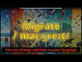 Migrate meaning with 5 examples