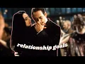morticia and gomez matching each others freak for almost 4 minutes