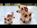 Beaded Puppy Make Pearl beaded dog Beads Crafts Ideas Part 1