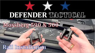 Mossberg 590 500 12 Gauge Rail Install