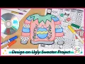 Ugly Christmas Sweater Art Project for Elementary Roll A Dice Game Lesson Plan Template Prompts