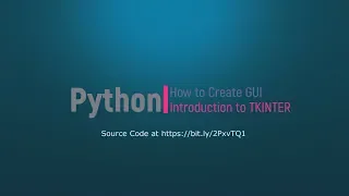 How to create a Python GUI using Tkinter