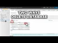 Two Ways to Delete MySQL Database in phpMyAdmin WordPress Safe Method