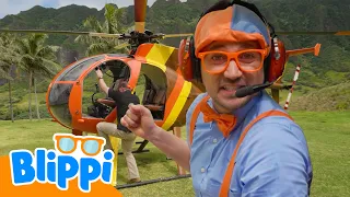 Blippi s'envole en Hélicoptère | Véhicules et Exploration | @BlippiFrancais