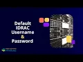 What is Default IDRAC Password