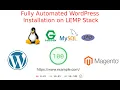 Fully Automated WordPress Installation script on Ubuntu 20 04 LEMP Stack