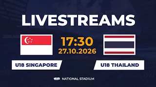 U18 Thailand vs U18 Singapore | ASEAN U18 Football | Young Warriors Fight for Glory!