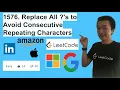 LeetCode 1576 Replace All s to Avoid Consecutive Repeating Characters - Interview Prep Ep 97
