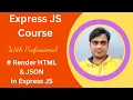 Render HTML and JSON in Express JS