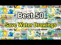 Save Water Drawings Save Water poster making ideas loka jaladhinam poster malayalam 2023