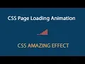 CSS Amazing Effects CSS Page Loading Animation csPoint