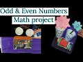 Easy Maths TLM Odd And Even Number TLM Primary School Maths Project lesson plan model