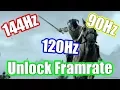 Skyrim Special Edition Unlock Frames Fix Physics Lock FPS