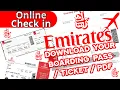 How Do I Get My Emirates Airlines Boarding Pass Online Check-In Boarding Pass PDF Emirates