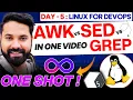 Linux AWK vs SED vs GREP Pro Commands Linux For DevOps Day 5
