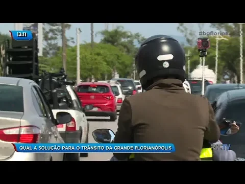 Helton Luiz num dia de trânsito na Grande Florianópolis