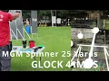 My Kryptonite, The MGM Spinner at 25 yards with a Glock 41MOS