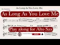 Download Lagu As Long As You Love Me - Backstreet Boys | Play along for Alto Saxophone