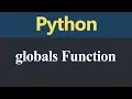 globals Function in Python Hindi