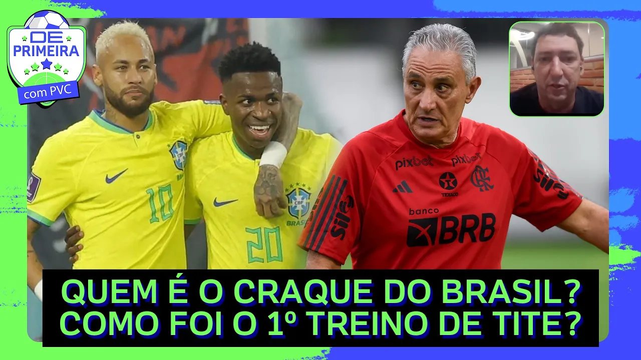 ???? NEYMAR OU VINI JR: QUEM É O CRAQUE DA SELEÇÃO? PVC COMENTA; COMO FOI O 1º DIA DE TITE NO FLAMENGO?