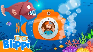 Explore The Deep Sea Song | Blippi Songs｜Kids Songs｜Trucks for Kids