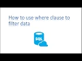 Learn SQL in 3 Minutes----Use WHERE CLAUSE to filter data examples