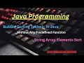 07 - Bubble Sort String Array Sort in Java String Array Elements Sort Java Interview Programs