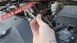 Quick Way To Replace Coolant Temperature Sensor In Chevy Silverado 5 3 2007-2013