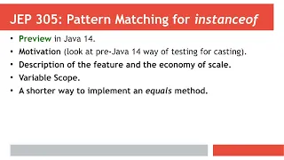 Java 14 - Pattern Matching for instanceof