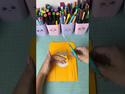 •Cabeleleira de papel????? ASMR #shorts