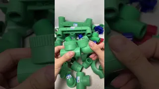 Green PPR water pipe fittings, 6/8" 25" unions, heat fusion tap water pipes #PPR water pipe fittings