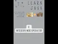 Modulus Operator - Java Tutorial with Knowledge and Tips