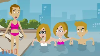 Childish Dad Wears a Bikini