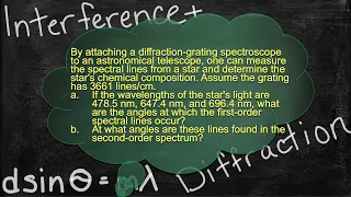 Physics Interference and Diffraction Problem Solver - Solving Diffraction Grating Problems 12