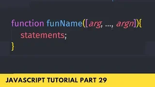 What is a Function Understand in Brief - JavaScript Tutorial Part