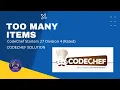 Too many items Problem Code POLYBAGS Code Chef Solution Python3