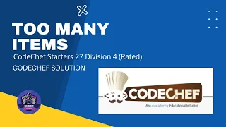 Too many items Problem Code POLYBAGS Code Chef Solution Python3