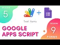 Text Items - Episode 9 5 Apps Script Forms Service