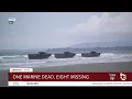 One Marine dead eight missing