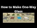 How to Make One-Way Glass in Minecraft Hidden Glass DIY